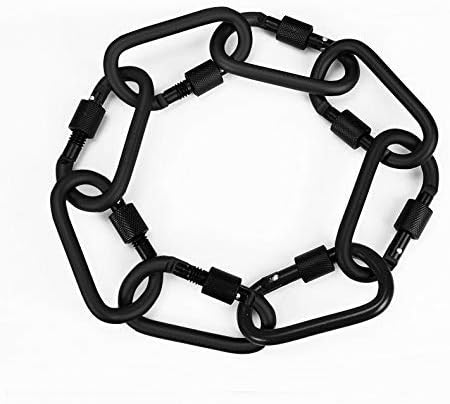 Locking Carabiner Clip, Vonpri 3 Inch D Ring Clips Spring Snap Key Chain Hook Screw Gate Aluminum Carabiners for Outdoor Travel Camping Fishing Hiking Backpack