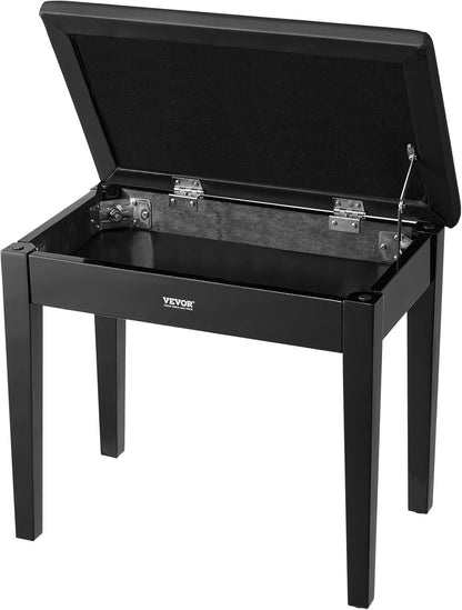 Piano Bench 22" x 13" x 19.3" Keyboard Chair 19.3"-22.8" Adjustable
