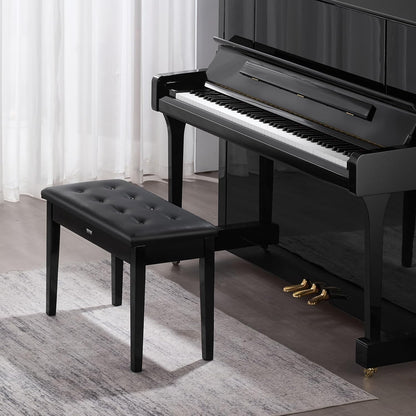 Piano Bench 22" x 13" x 19.3" Keyboard Chair 19.3"-22.8" Adjustable