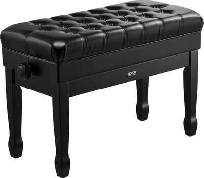 Piano Bench 22" x 13" x 19.3" Keyboard Chair 19.3"-22.8" Adjustable