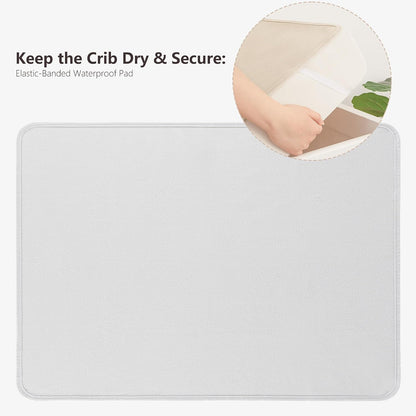 Baby Portable Foldable Changing Pad 2 Pack, Travel Changing Mat 35×29.5 inch Apricot Pink