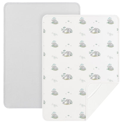 Baby Portable Foldable Changing Pad 2 Pack, Travel Changing Mat 35×29.5 inch Apricot Pink