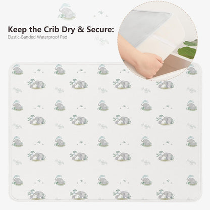 Baby Portable Foldable Changing Pad 2 Pack, Travel Changing Mat 35×29.5 inch Apricot Pink
