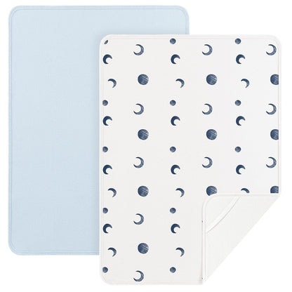 Baby Portable Foldable Changing Pad 2 Pack, Travel Changing Mat 35×29.5 inch Apricot Pink