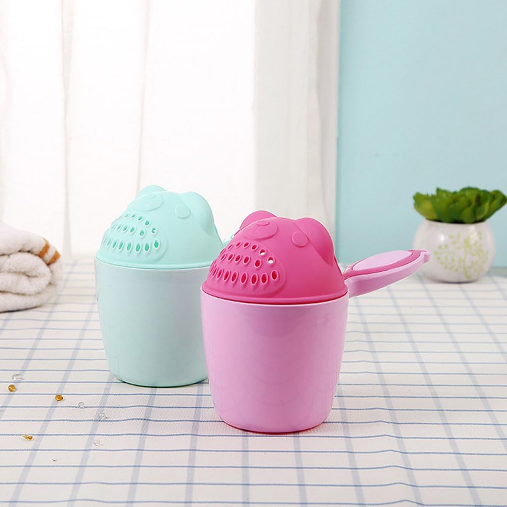 Cartoon Bath Waterfall Rinser Shampoo Rinse Cup Bath Shower Washing for Head Cup Spoons