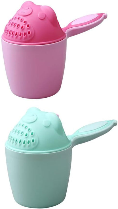 Cartoon Bath Waterfall Rinser Shampoo Rinse Cup Bath Shower Washing for Head Cup Spoons
