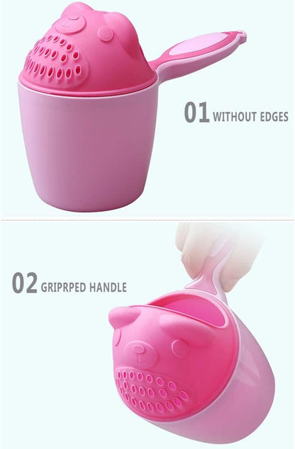 Cartoon Bath Waterfall Rinser Shampoo Rinse Cup Bath Shower Washing for Head Cup Spoons