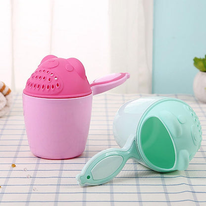 Cartoon Bath Waterfall Rinser Shampoo Rinse Cup Bath Shower Washing for Head Cup Spoons
