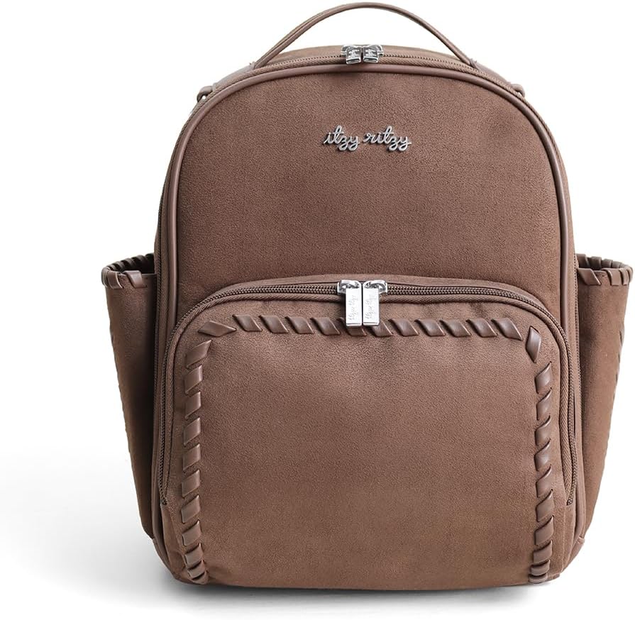 Mini Diaper Bag Backpack - 10 Pockets with Changing Pad (Aspen)