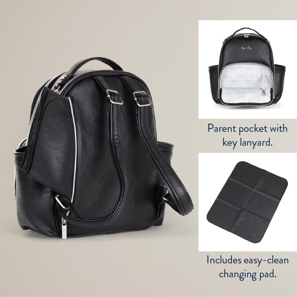 Mini Diaper Bag Backpack - 10 Pockets with Changing Pad (Aspen)