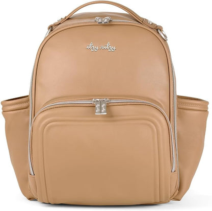 Mini Diaper Bag Backpack - 10 Pockets with Changing Pad (Aspen)