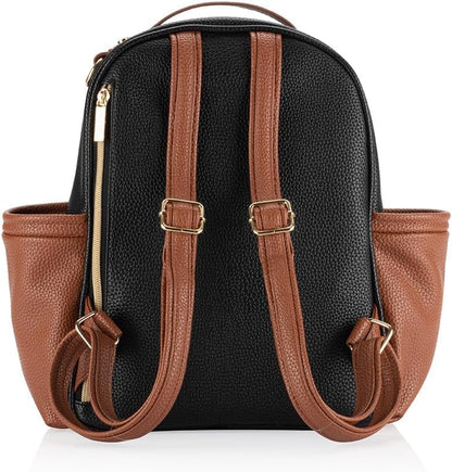 Mini Diaper Bag Backpack - 10 Pockets with Changing Pad (Aspen)