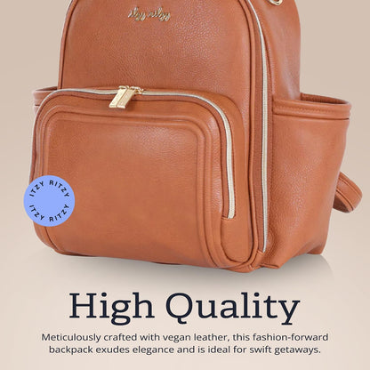 Mini Diaper Bag Backpack - 10 Pockets with Changing Pad (Aspen)