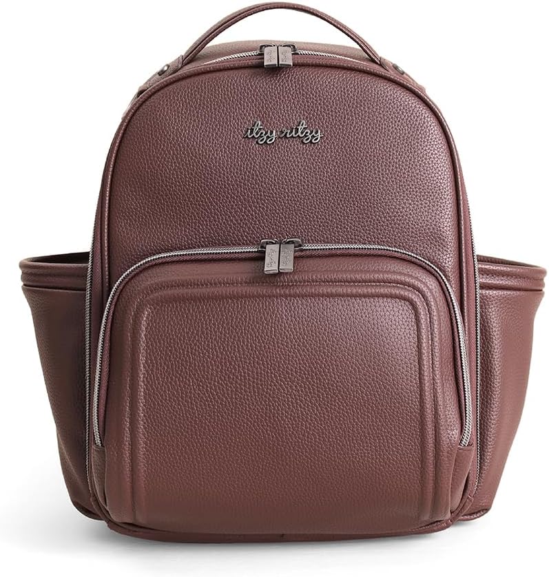 Mini Diaper Bag Backpack - 10 Pockets with Changing Pad (Aspen)