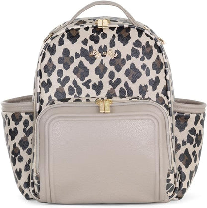 Mini Diaper Bag Backpack - 10 Pockets with Changing Pad (Aspen)
