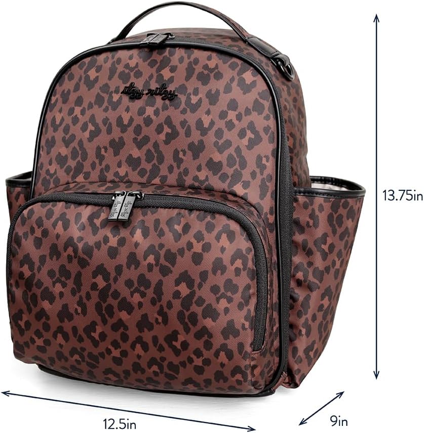 Mini Diaper Bag Backpack - 10 Pockets with Changing Pad (Aspen)