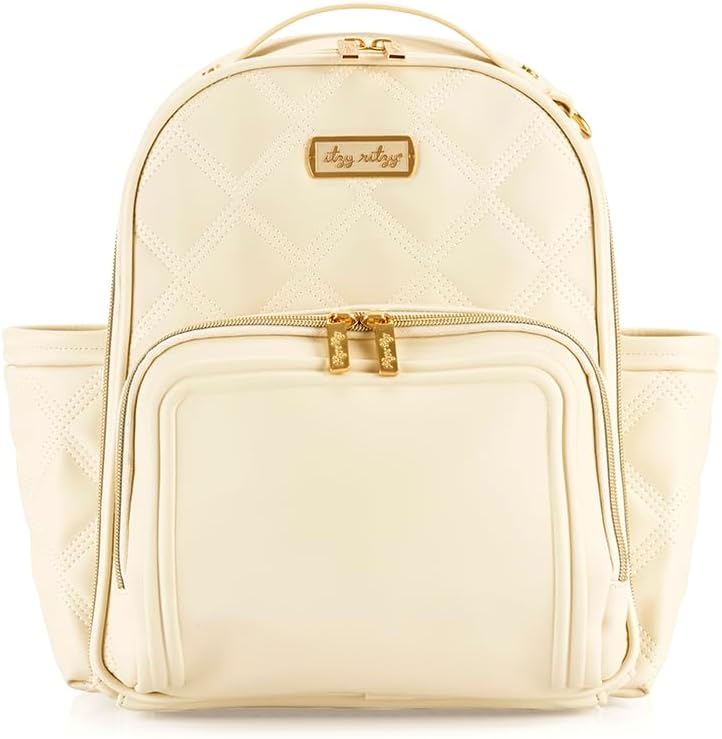 Mini Diaper Bag Backpack - 10 Pockets with Changing Pad (Aspen)