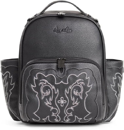 Mini Diaper Bag Backpack - 10 Pockets with Changing Pad (Aspen)