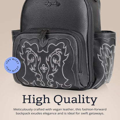 Mini Diaper Bag Backpack - 10 Pockets with Changing Pad (Aspen)