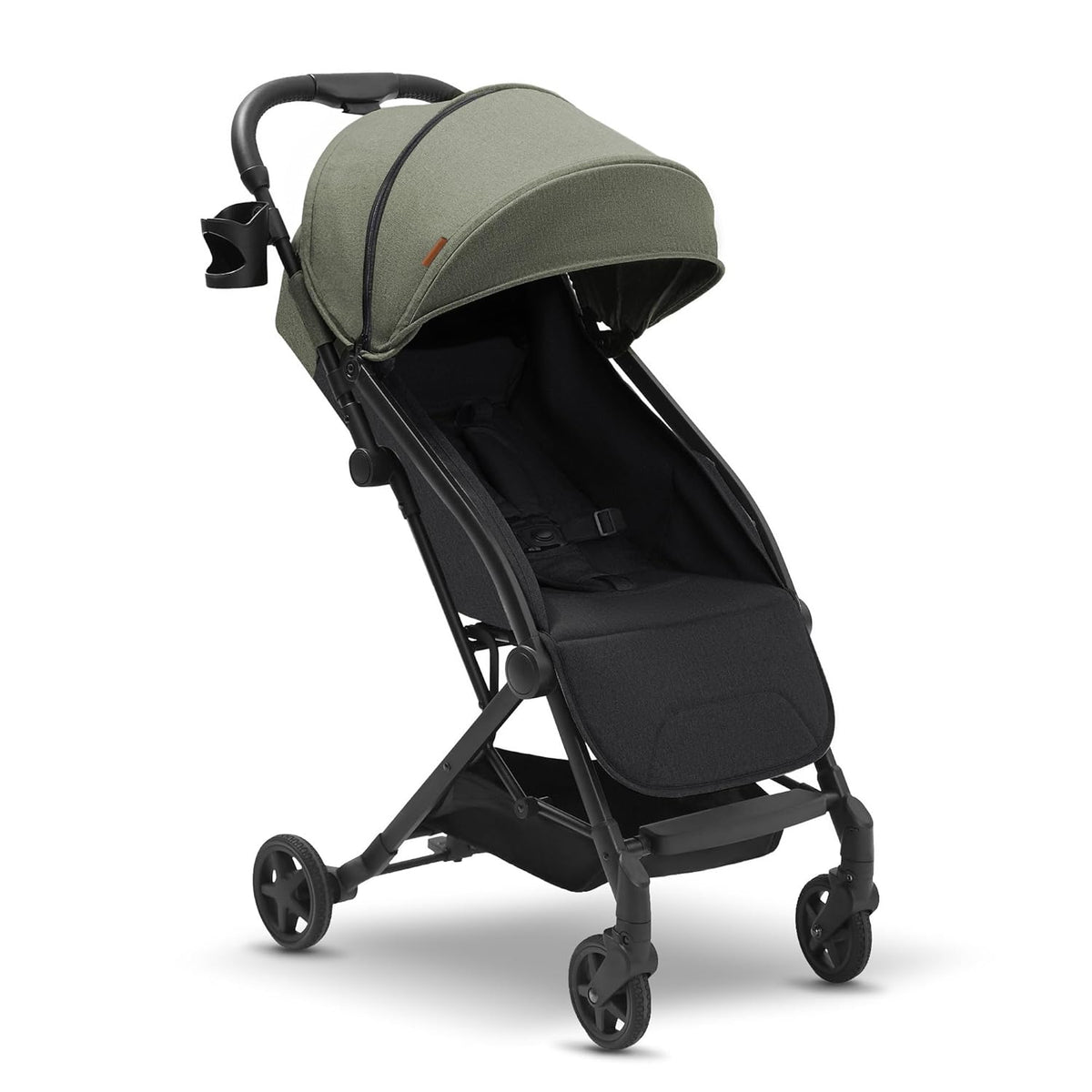 Lithe, Lightweight Stroller, Compact One-Hand Fold Luggage-Style Travel Stroller for Airplane Friendly, Reclining Seat and XL Canopy, with Rain Cover & Travel Carry Bag & Cup Holder