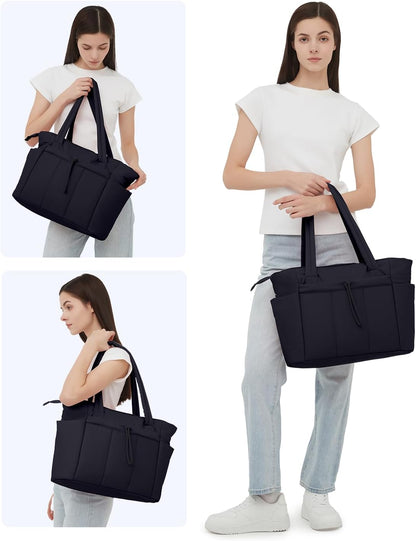 Tote Bag for Women, Puffy Handbags for Work, Travel, Nurse