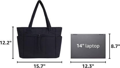 Tote Bag for Women, Puffy Handbags for Work, Travel, Nurse