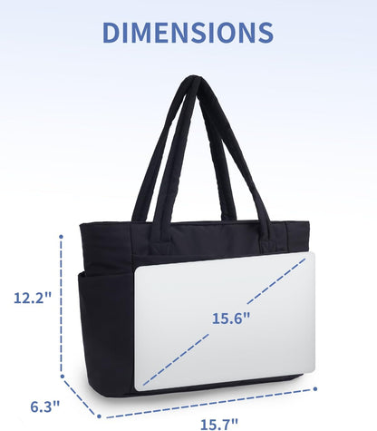 Tote Bag for Women, Puffy Handbags for Work, Travel, Nurse