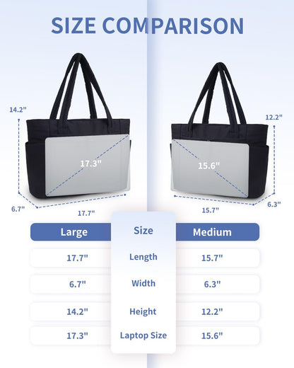 Tote Bag for Women, Puffy Handbags for Work, Travel, Nurse