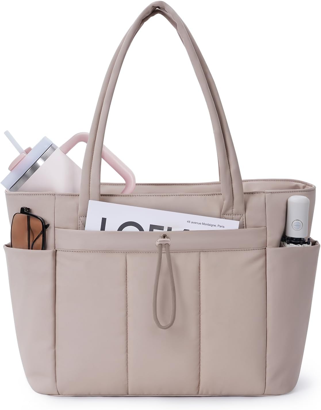 Tote Bag for Women, Puffy Handbags for Work, Travel, Nurse