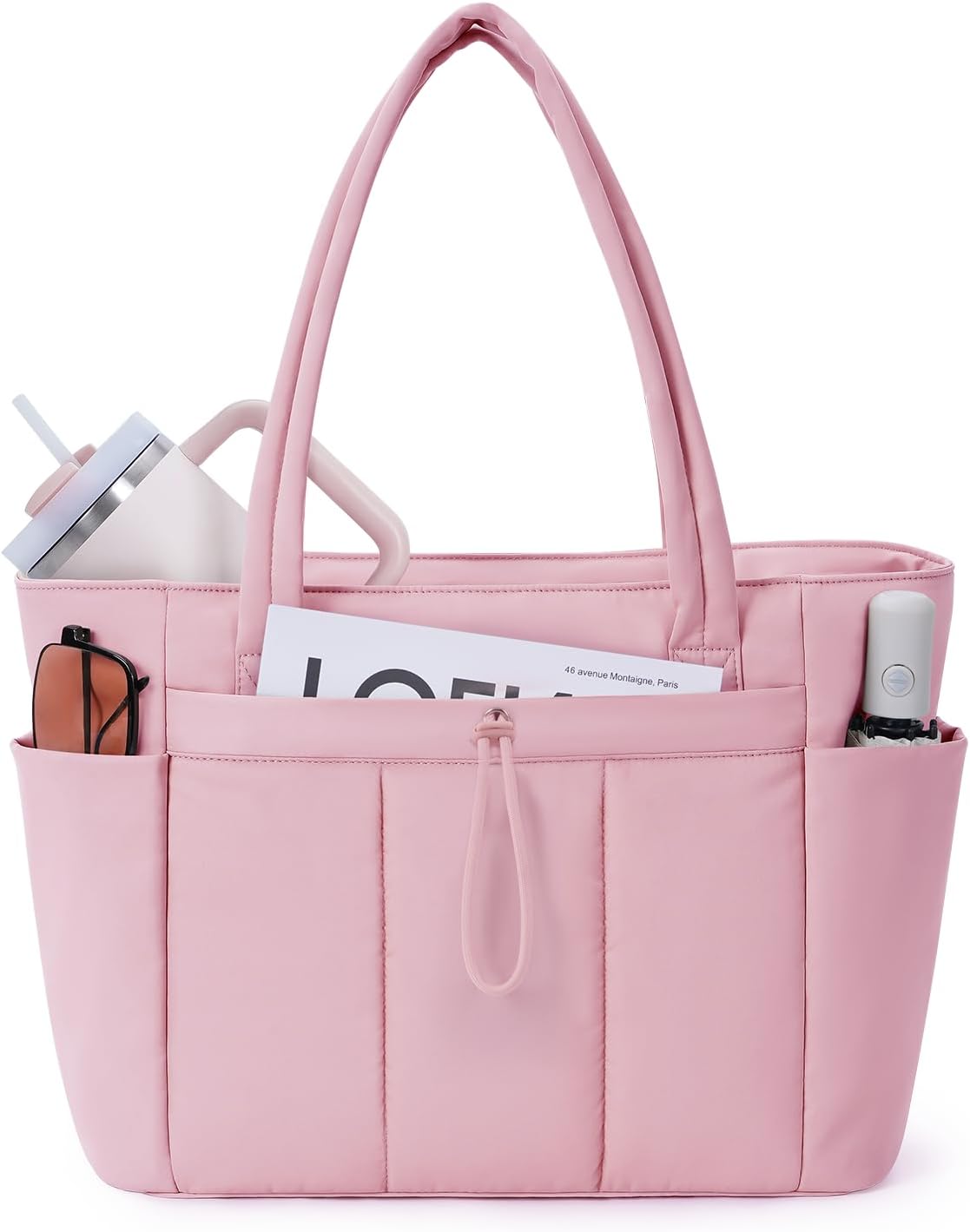 Tote Bag for Women, Puffy Handbags for Work, Travel, Nurse