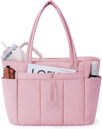 Tote Bag for Women, Puffy Handbags for Work, Travel, Nurse