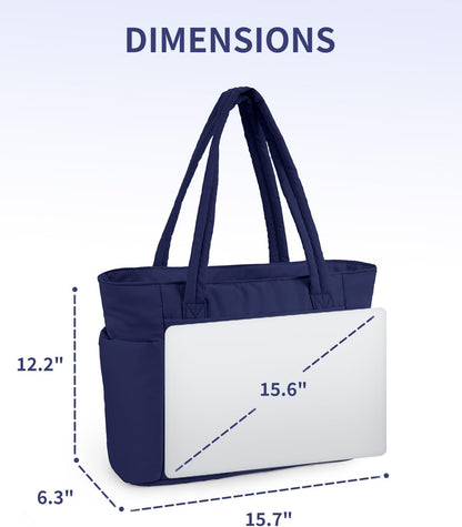 Tote Bag for Women, Puffy Handbags for Work, Travel, Nurse