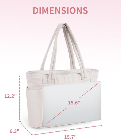 Tote Bag for Women, Puffy Handbags for Work, Travel, Nurse