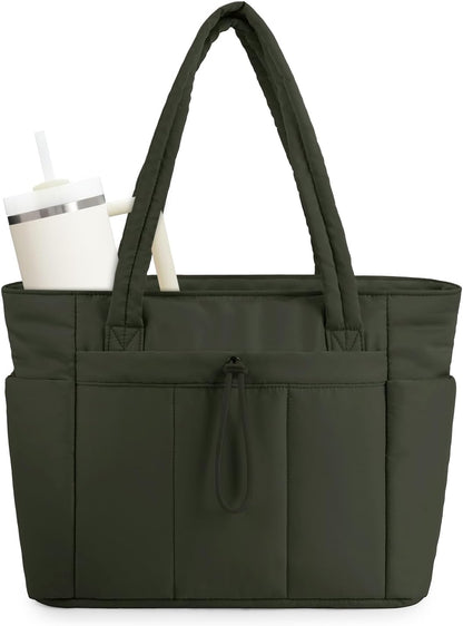 Tote Bag for Women, Puffy Handbags for Work, Travel, Nurse