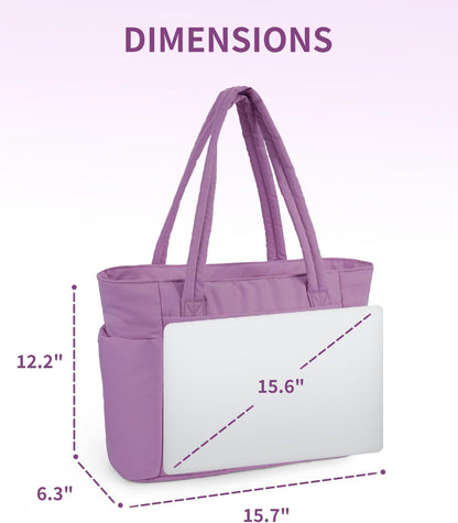 Tote Bag for Women, Puffy Handbags for Work, Travel, Nurse