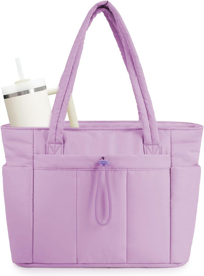 Tote Bag for Women, Puffy Handbags for Work, Travel, Nurse