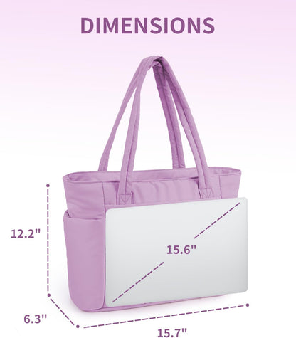 Tote Bag for Women, Puffy Handbags for Work, Travel, Nurse