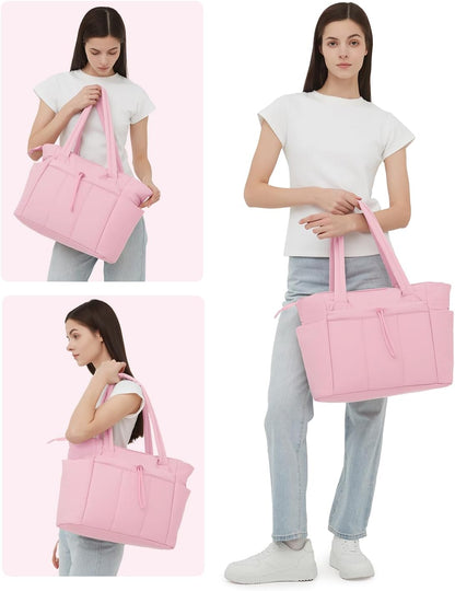 Tote Bag for Women, Puffy Handbags for Work, Travel, Nurse