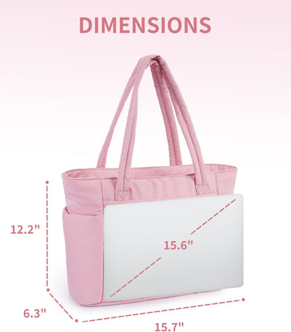 Tote Bag for Women, Puffy Handbags for Work, Travel, Nurse