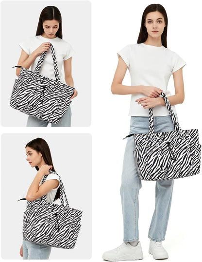 Tote Bag for Women, Puffy Handbags for Work, Travel, Nurse