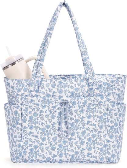 Tote Bag for Women, Puffy Handbags for Work, Travel, Nurse