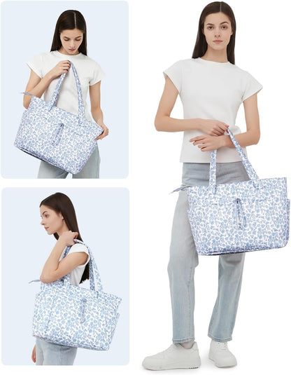 Tote Bag for Women, Puffy Handbags for Work, Travel, Nurse