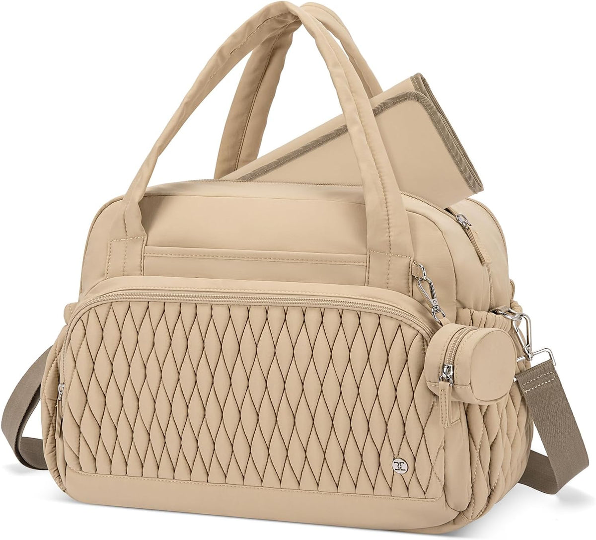 Tote Diaper Bags, Travel Crossbody Large Capacity Hospital Bag for Women Labor Delivery with Pacifier Case