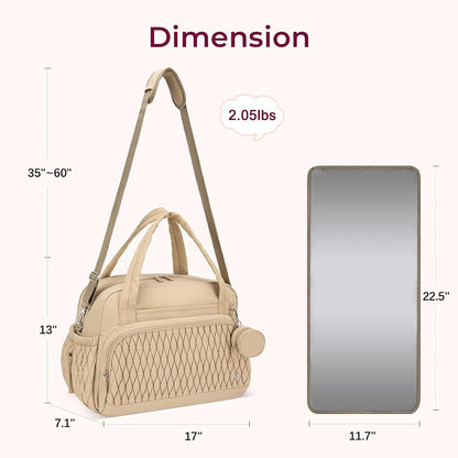Tote Diaper Bags, Travel Crossbody Large Capacity Hospital Bag for Women Labor Delivery with Pacifier Case