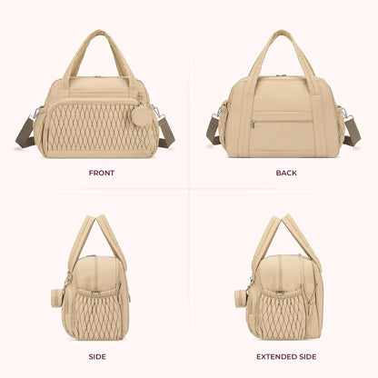 Tote Diaper Bags, Travel Crossbody Large Capacity Hospital Bag for Women Labor Delivery with Pacifier Case