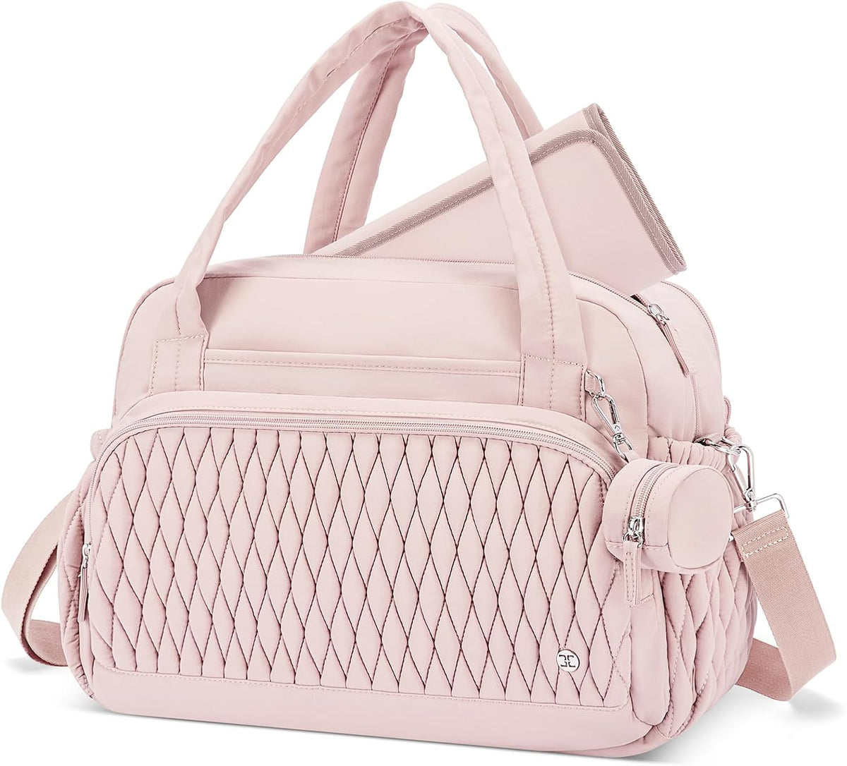 Tote Diaper Bags, Travel Crossbody Large Capacity Hospital Bag for Women Labor Delivery with Pacifier Case