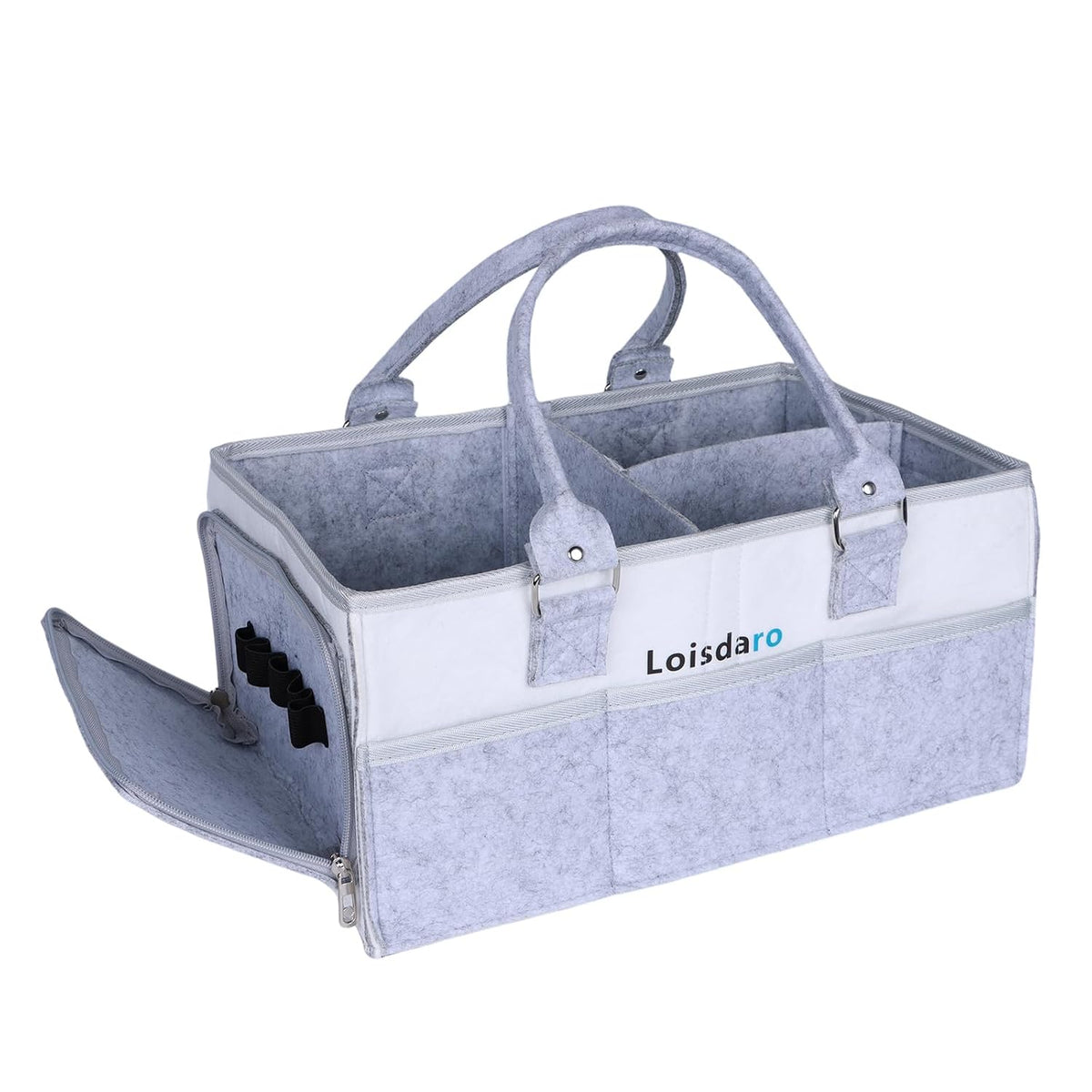 Baby Diaper Caddy Organizer for Changing Table, Baby Storage Basket for Diapers and Baby Wipes,Car Caddy Organizer,Nursery Diaper Organizer, Portable Diaper Storage.
