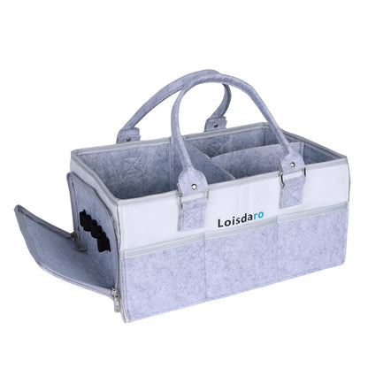 Baby Diaper Caddy Organizer for Changing Table, Baby Storage Basket for Diapers and Baby Wipes,Car Caddy Organizer,Nursery Diaper Organizer, Portable Diaper Storage.