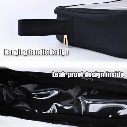 6 PCS Set TPU Diaper Bag Organizer Pouches & Wipe Dispensers, Black