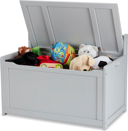Melissa & Doug Toy Chest, Wooden Toy Storage Box with Safety-Hinged Lid, Kids Toys Storage Organizer for Playroom, Bedroom, & Montessori Classroom Furniture for Boys & Girls Ages 3+